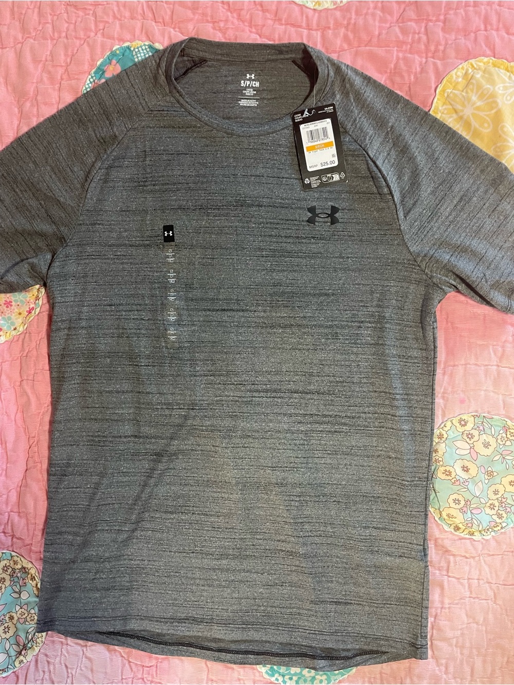 Under Armour Men's Gray Heather Short Sleeve Performance Tee